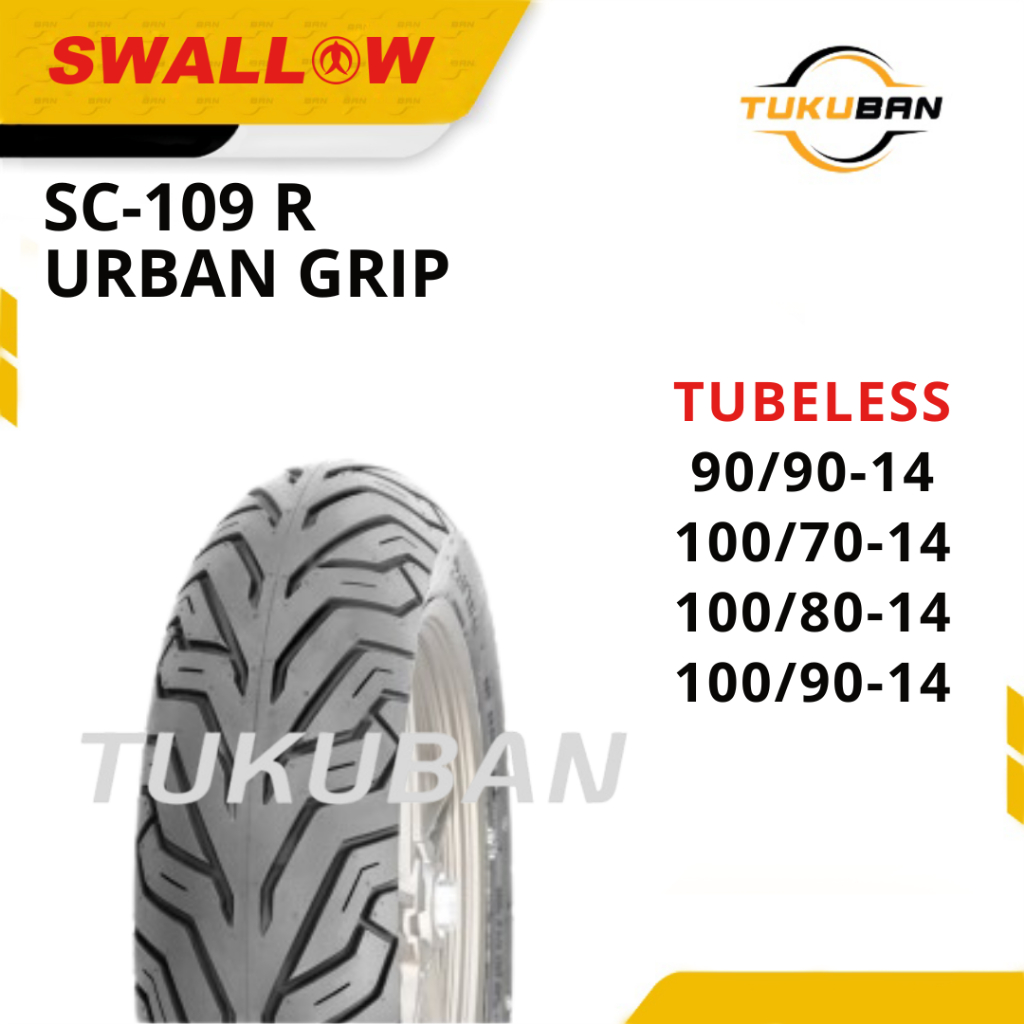 Ban Luar Sepeda Motor Swallow SC-109 R URBAN GRIP 90/90 100/70 100/80 100/90 110/80 140/60 140/70 15