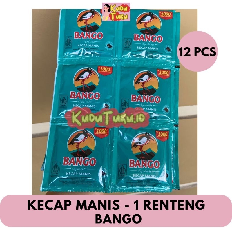 

12 PCS - BANGO KECAP MANIS SACHET @25g 1 RENCENG