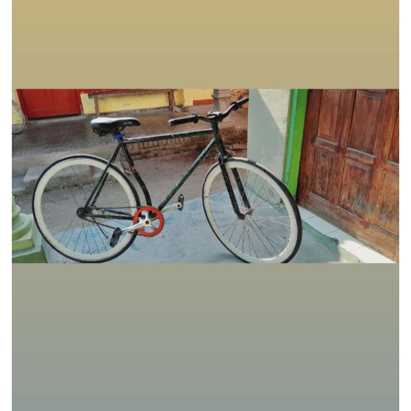 sepeda fixie uk 26 bekas normal siap pakai