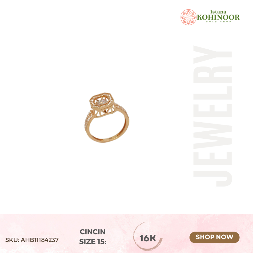 KOHINOOR CINCIN EMAS RINGS GLD YELLOW GOLD EMAS 16K