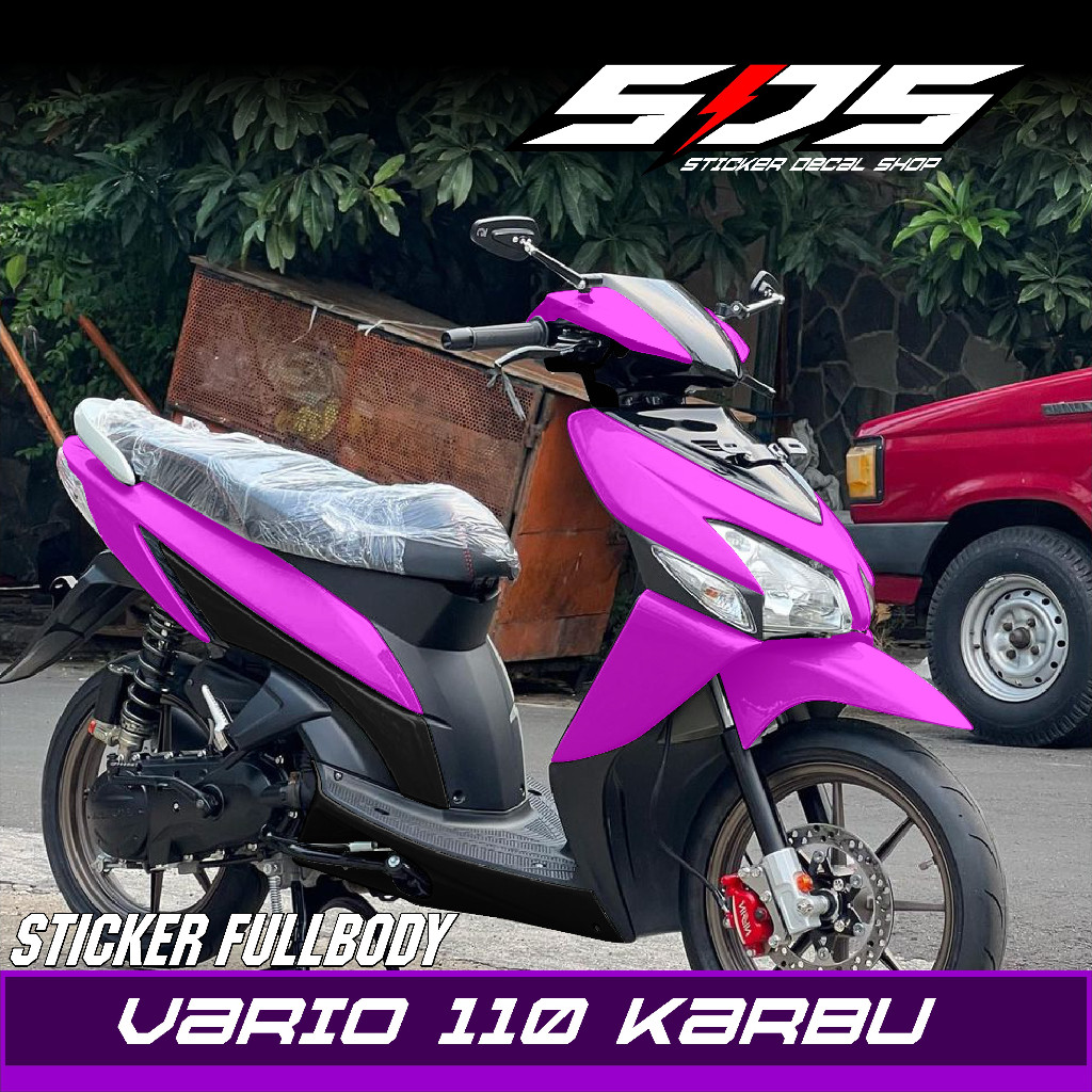 Decal Sticker Full Body VARIO 110 Karbu 2006-2011 Stiker Decal Vario Karbu Variasi Motif Polos