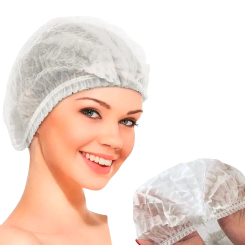 50Pcs Nurse cap / Cap Hair Net Penutup Kepala Gojek Koki Suster Penutup Rambut