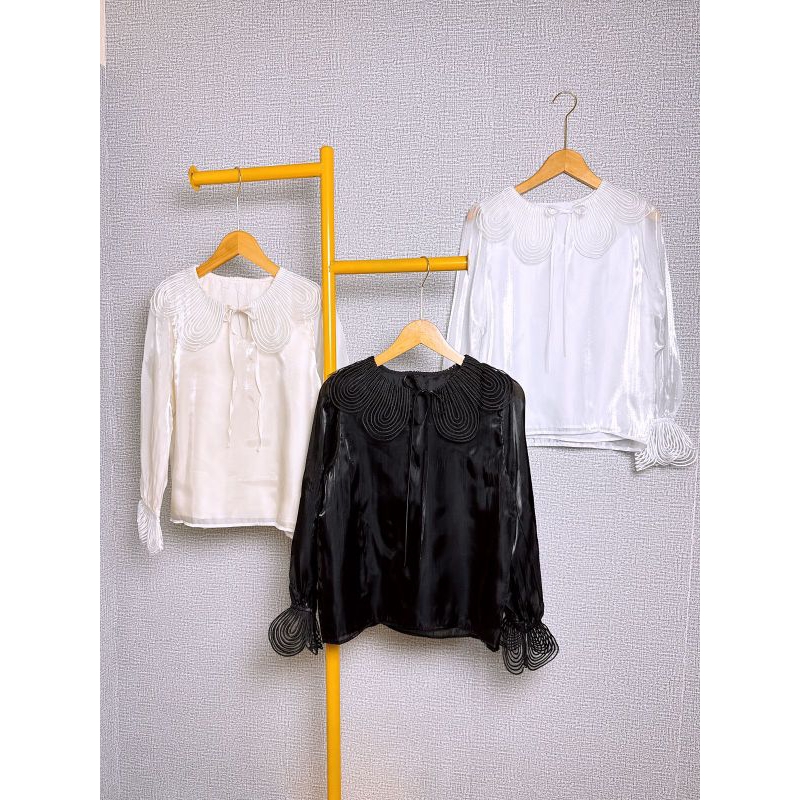 BLOUSE SILK KERAH IMPORT | GROSIR PGMTA