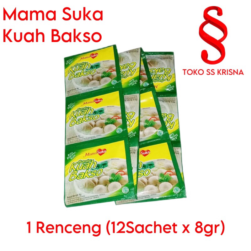 

Kuah Bakso Mamasuka Rencengan (12 sachets x 8g)