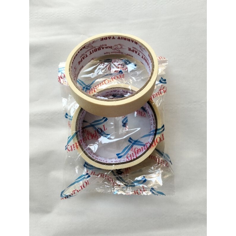 Lakban kertas 1 inch isolasi kertas untuk variasi list cat tembok