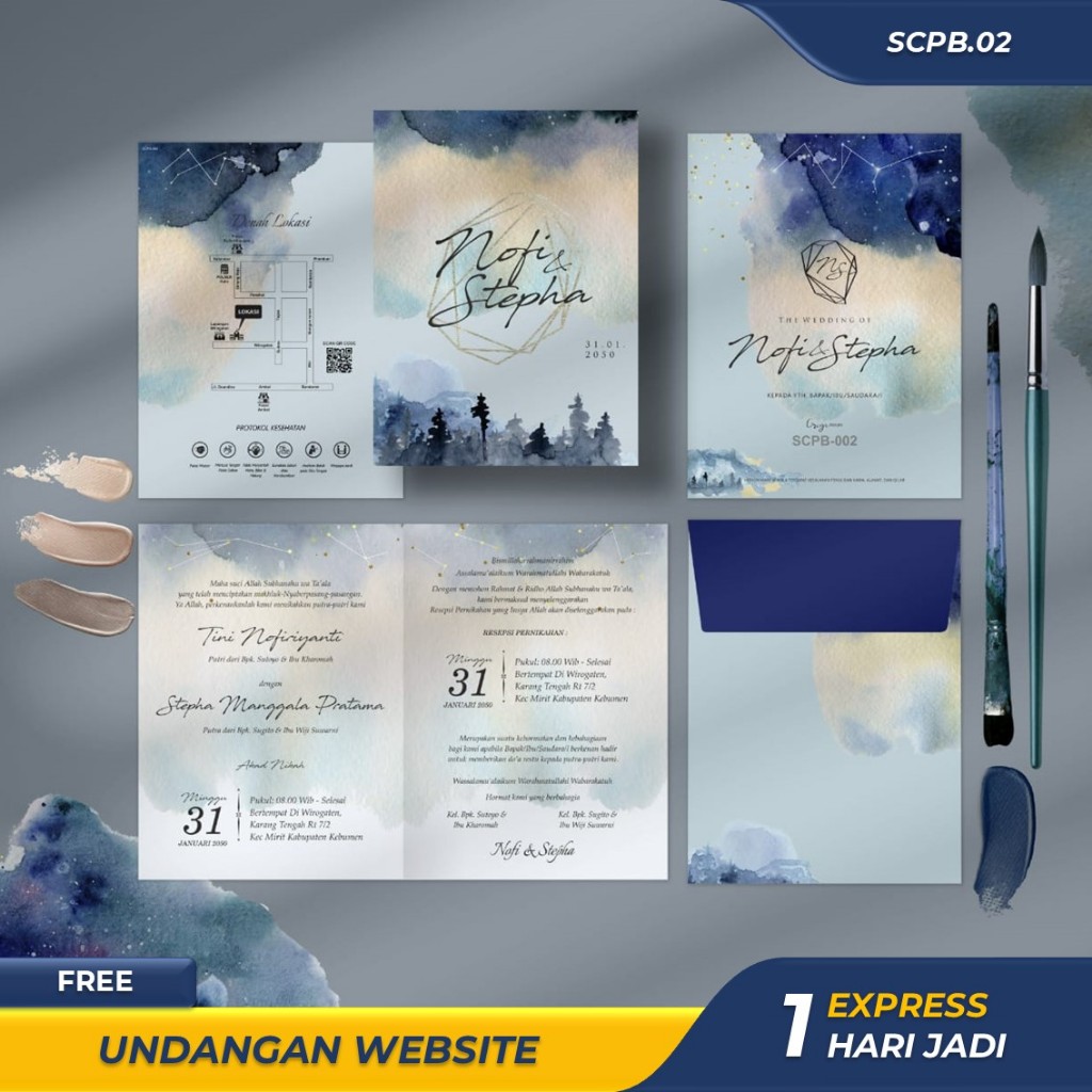 CETAK UNDANGAN PERNIKAHAN KHITANAN AESTHETIC ELEGANT SIMPLE MURAH CUSTOM FOTO UNDANGAN AMPLOP SOFTCO