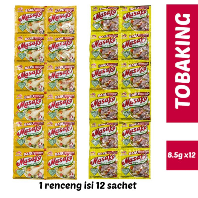 

MASAKO RENCENG isi 12pcs || penyedap rasa ayam & sapi