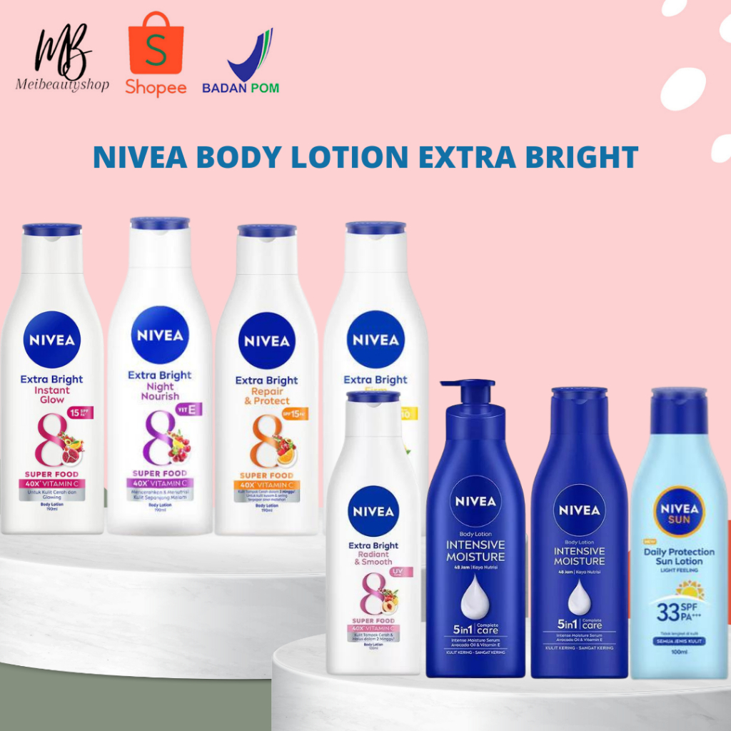 NIVEA Extra White Body Lotion  - Nivea Body Lotion Extra White