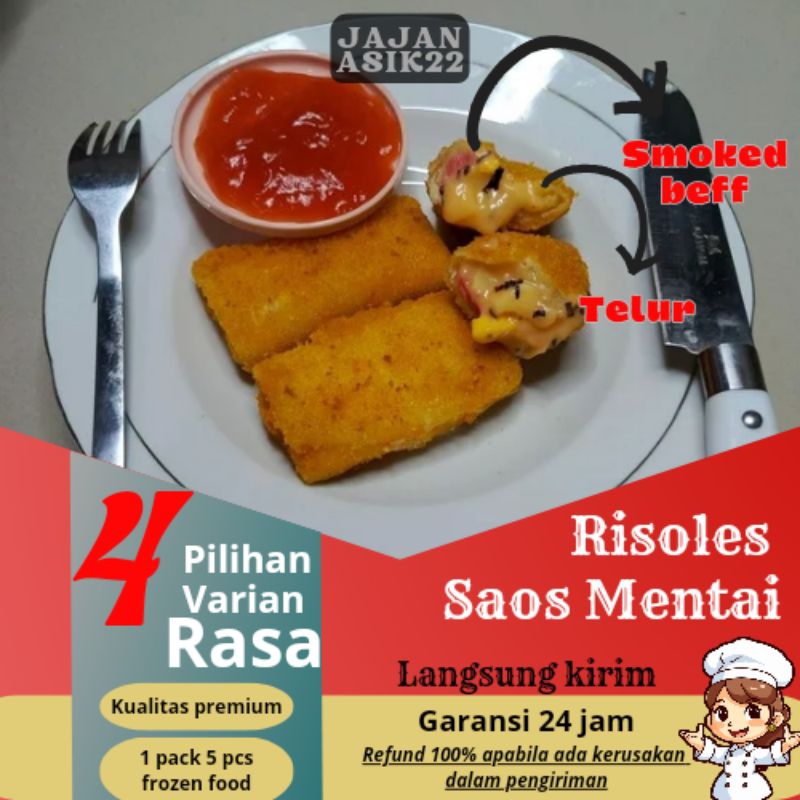 

Risoles Saus Mentai Smoked Beff