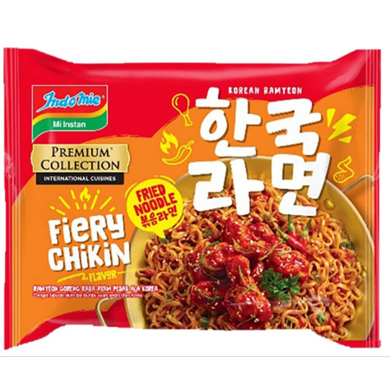 

Indomie Korea Goreng Fiery Chikin , Spicy Ramyeon , Rawon Pedes Mercon , Japanese Ramen Tori Kara , Tori Miso ,Soto Banjar Limau Kuit