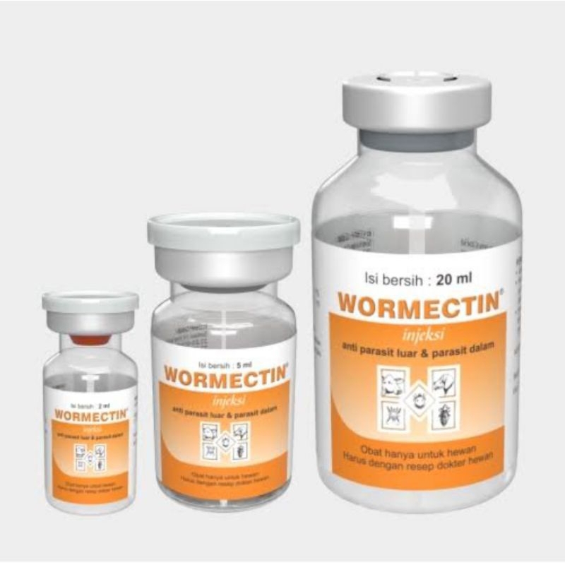 Wormectin Injek Obat Hewan Ternak Anti Parasit Luar Dan Dalam