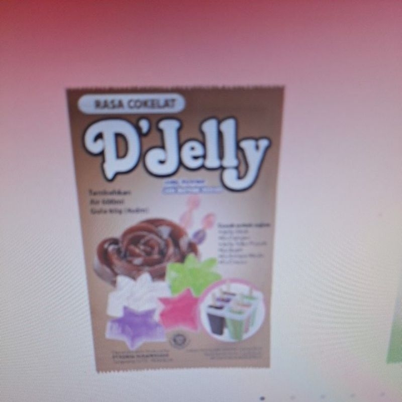 

D Jelly jelly powder serbuk instan rasa cokelat