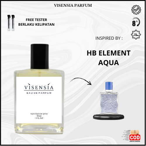 Visensia V110 > Elements Aqua – Parfum Pria Aromatic Aquatic Klasik | Extrait de Parfum