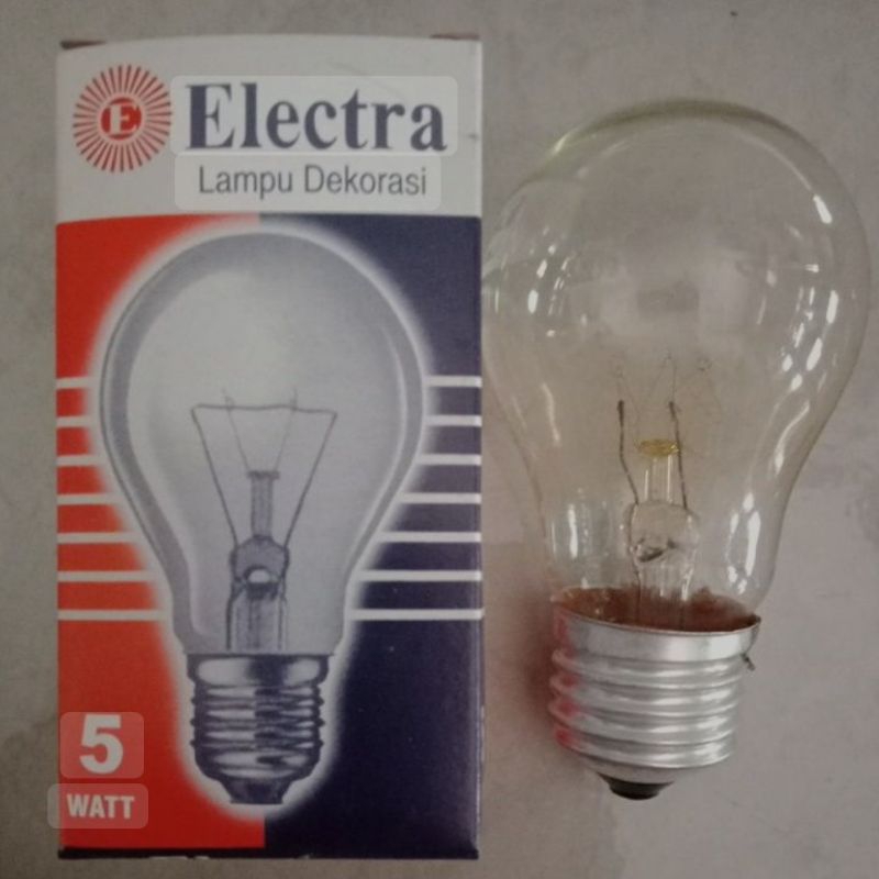 ELECTRA Lampu Pijar Electra/Lampu Bohlam Pijar 5Watt-25Watt Seri E27 SNI