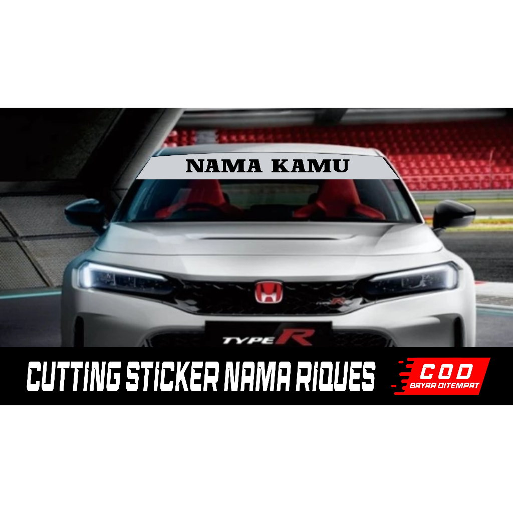 CUTTING STICKER|STIKER RIQUES NAMA MOBIL