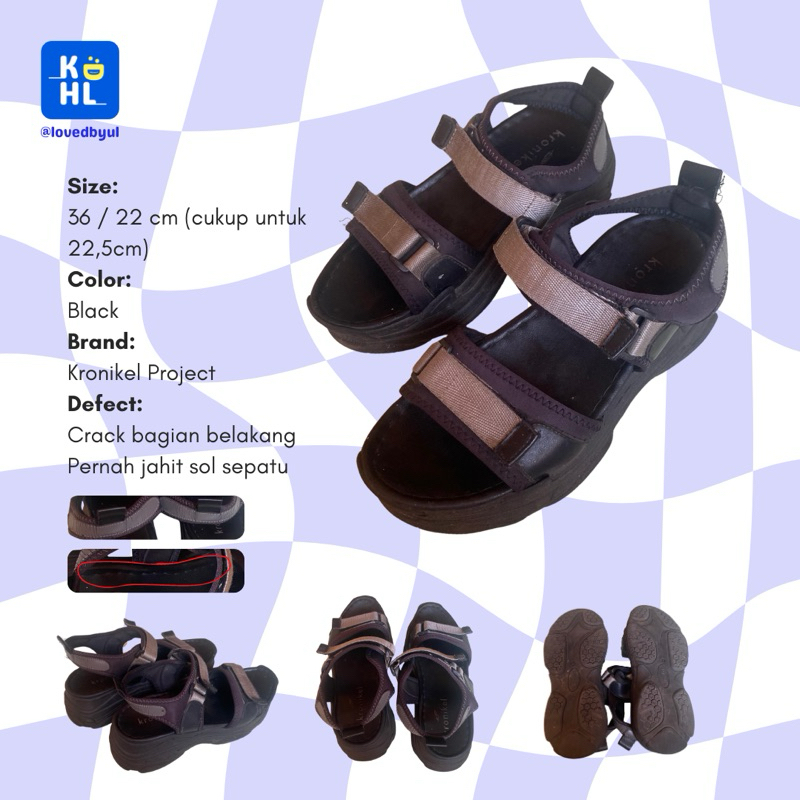 KRONIKEL Skylar / Concert Sandal / Sandal Konser / Sendal / Sandal Sepatu / Sandal Lokal / Sandal Ti