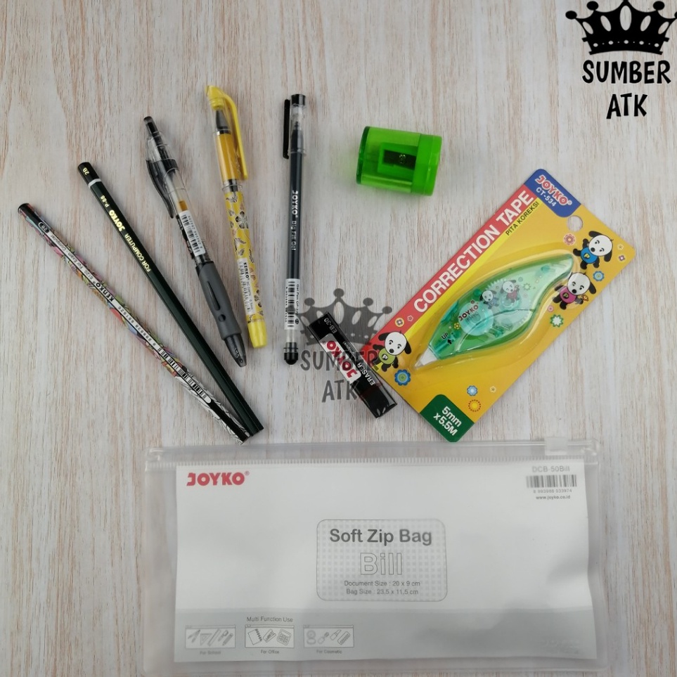 

Super Tambahan PAKET Gel Pen dan Pensil ATK SET SUMBER ATK