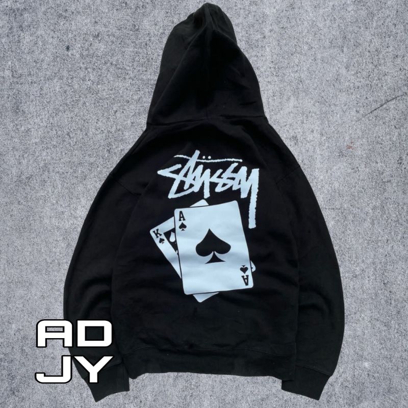 HOODIE STASSY AS KARTU | JAKET PRIA WANITA BRANDED TERBARU KEKINIAN MURAH BERKUALITAS IMPORT | BIG S