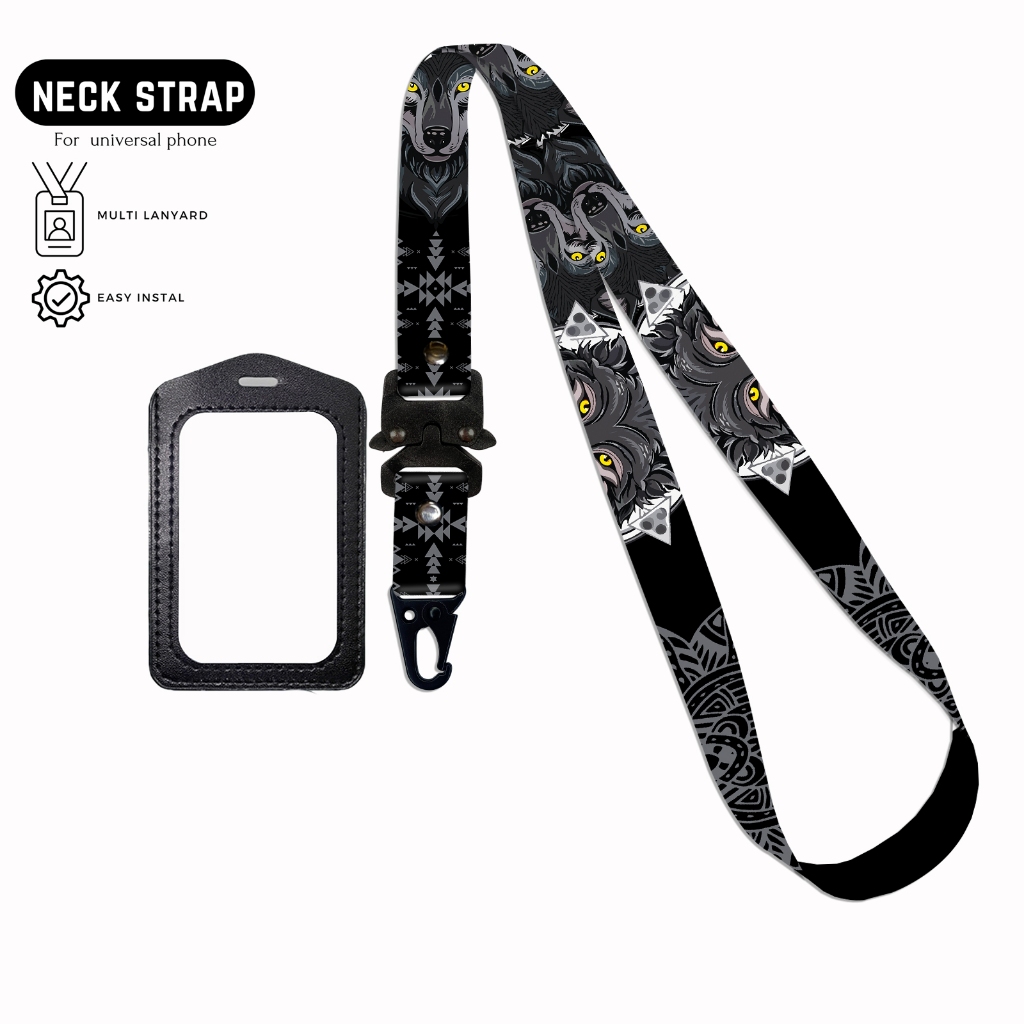 

Billwaz Lanyard Gantungan Id card Wolf Series