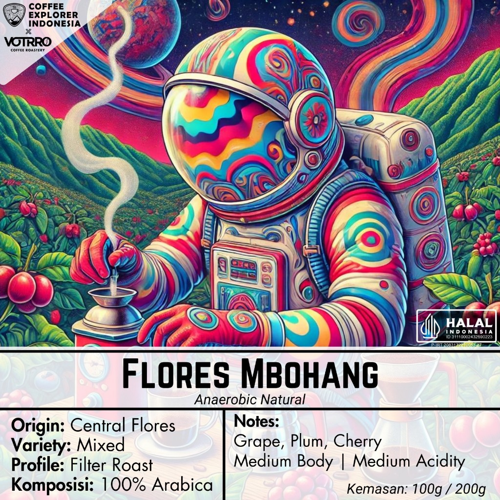 

Biji Kopi Bubuk Arabika Flores Mbohang - Single Origin Arabica Filter Manual Brew Speciality Coffee - EXplore Series - VOTRRO X COFFEE EXPLORER INDONESIA