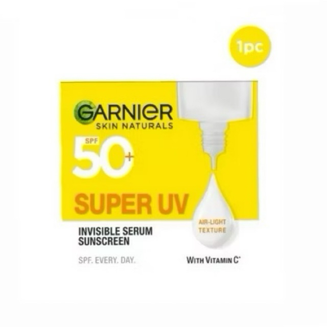 GARNIER Super UV Invisible Serum Sunscreen SPF 50+ PA++++ dengan Vitamin C* 1.5ml SACHET