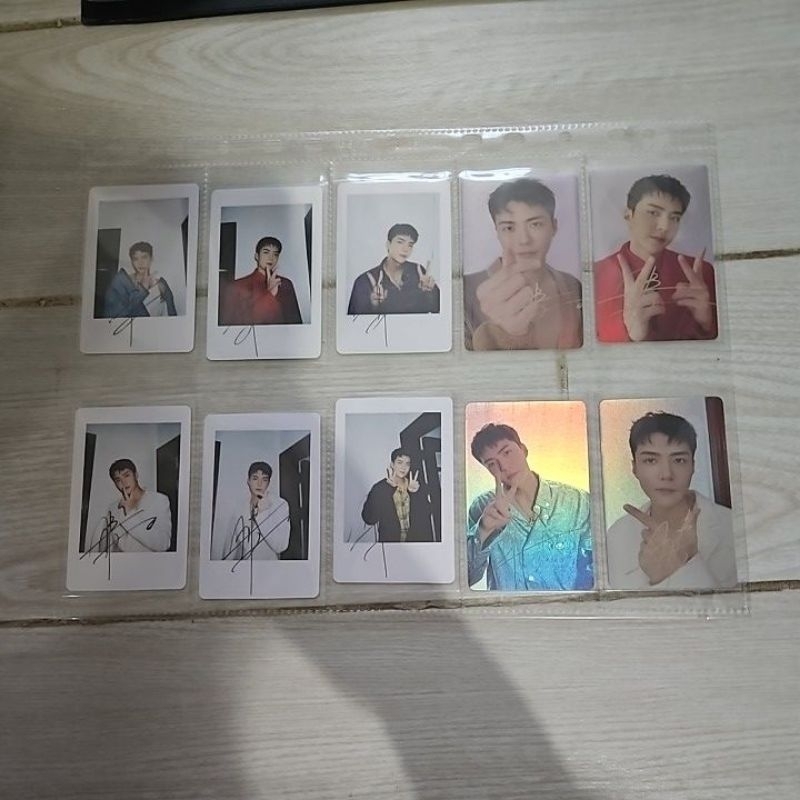 EXO sehun spotlight magazine pc photocard holo polaroid set rare limitted osh