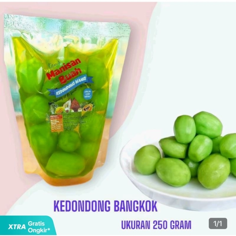 

Manisan kedondong bangkon MANIS/PEDAS ukuran 250 gram