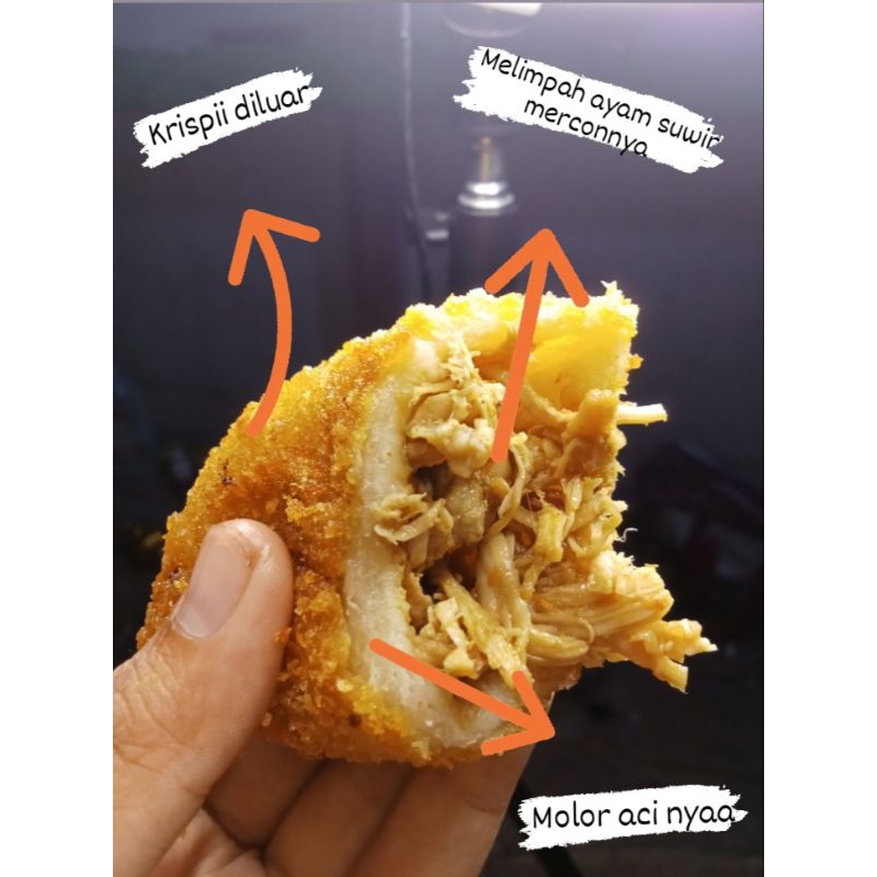 

cireng crispy isi ayam suwir