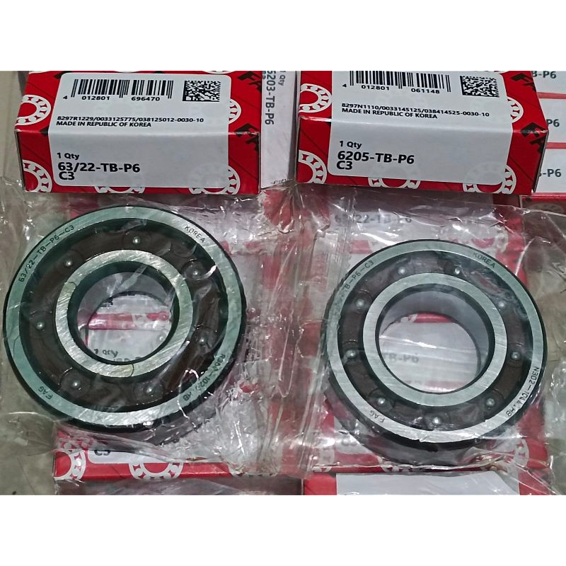 BEARING/LAHER KRUK as NINJA150 R,SUPRAX125(FAG63/22TB-P6-C3/6205TB-P6-C3)