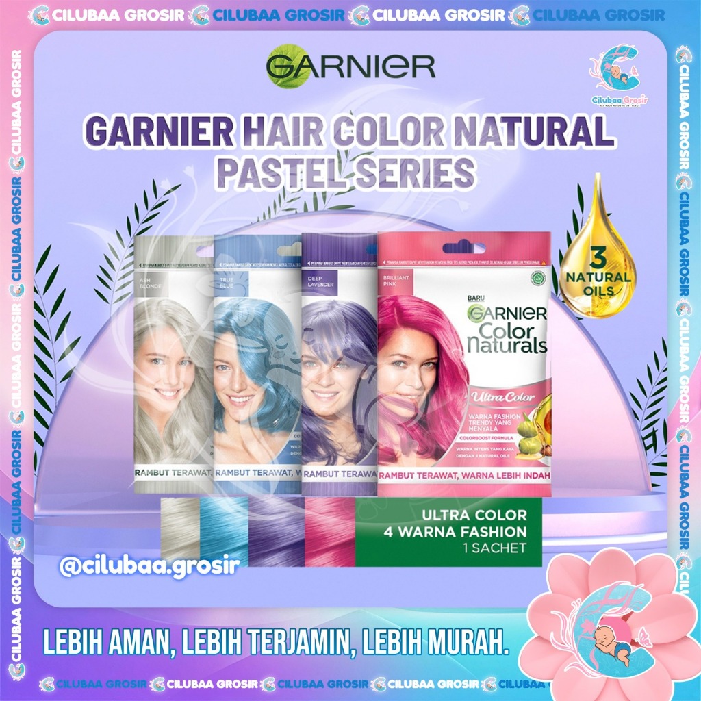 GARNIER HAIR COLOR NATURALS ULTRA COLOR PASTEL SACHET 30gr || PASTEL COLOR - PEWARNA RAMBUT