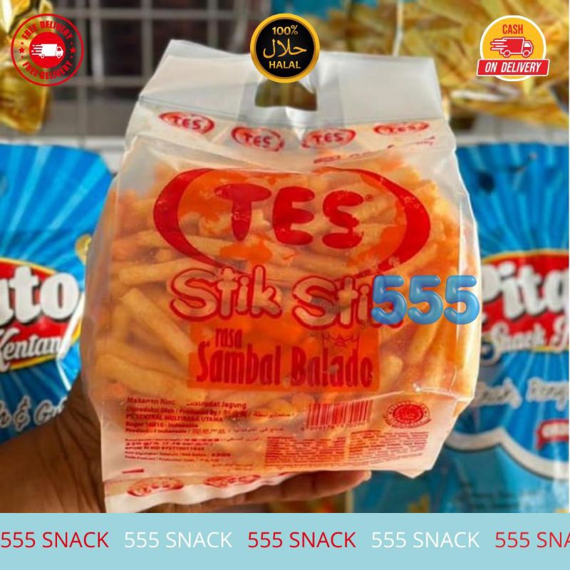 

(PACK) (220 GR) TES STIK BALADO / TES STIK STIK / TES STIK PEKANBARU / STIK PEDAS ENAK 555 SNACK / SNACK JADUL PEKANBARU / SNACK PEKANBARU ENAK / SNACK MURAH PEKANBARU / AGEN SNACK PKU / 555 SNACK / LIMA LIMA LIMA SNACK