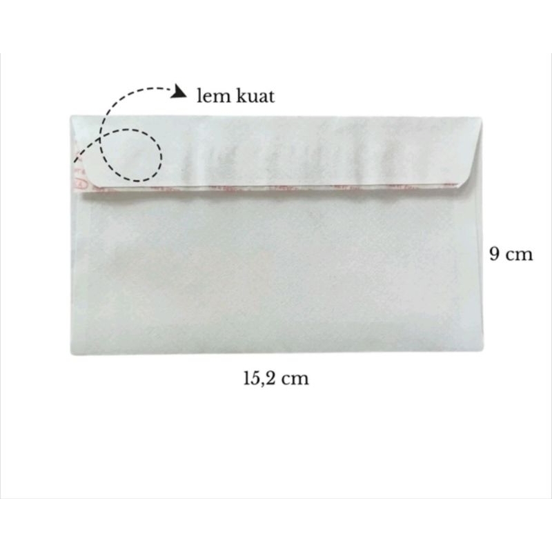 

amplop merpati ukuran 152x90mm
