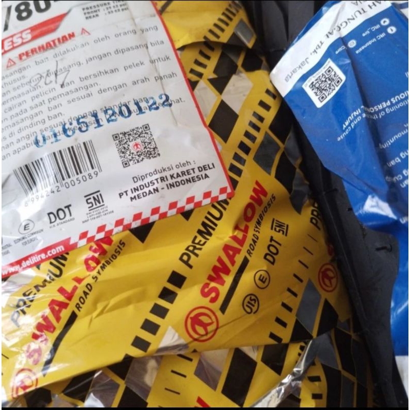 ban luar motor swallow ring 17 100/80 tubles tubeless