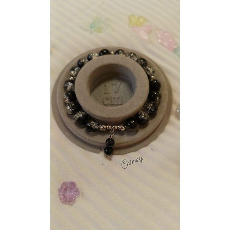 Aksesoris Gelang Wanita Korea / Gelang Mute Manik Manik Kristal / Aksesoris Tangan Lucu