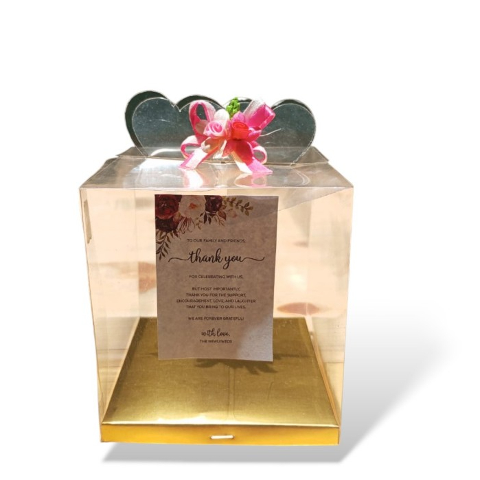 

MIKA SOUVENIR 10x10x11 CM PRM /MIKA HANTARAN/HANTARAN/PACKAGING/WEDDING/BOX