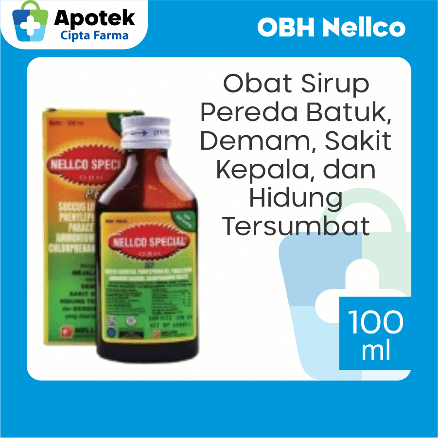 OBH Nellco Nelco Spesial 100Ml Paracetamol Obat Batuk Sirup Obat Batuk OBH Obat Batuk Ampuh Obat Bat