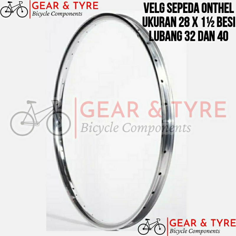 Velg Besi Sepeda 28Inch Untuk Sepeda Onthel (Onta), Becak, Brong / Peleg Sepeda Ukuran 28 Onthel / V