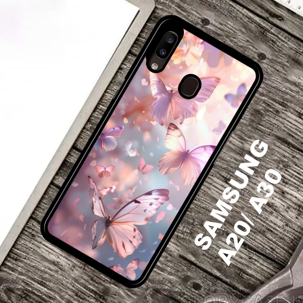 [A01] CASING BUTTERFLY SAMSUNG A20/ A30 CASE HANDPHONE SAMSUNG A20/ A30 CASING KEREN VIRAL CASE LUCU