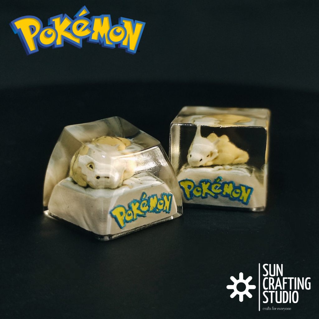 Artisan Keycap Pokemon Custom Keyboard Keycaps Anime Sleeping Cubone