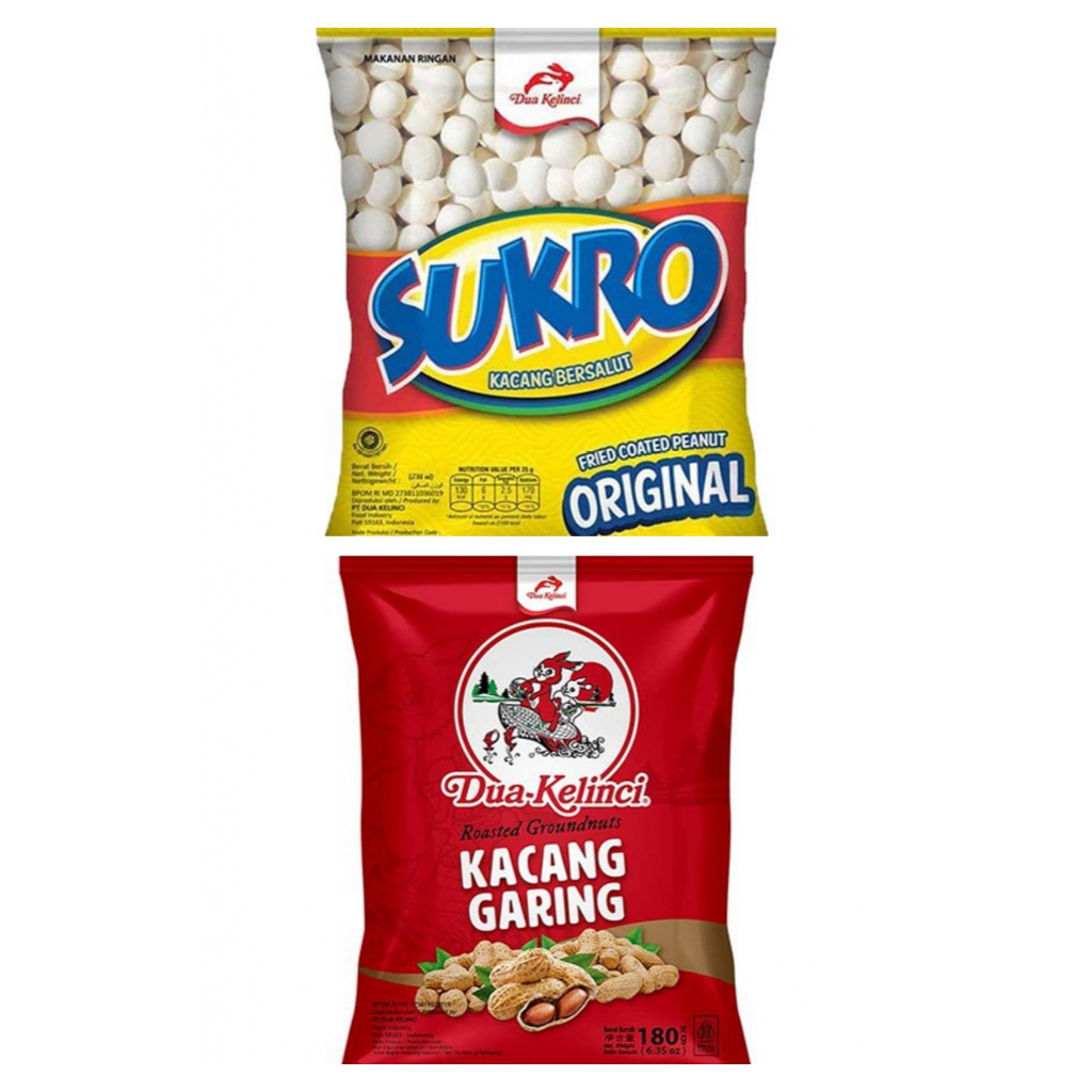 

Dua Kelinci Kacang 180gr / Sukro Original 95 gr