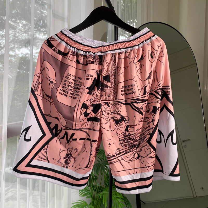 [ORIGINAL] Celana Basket Chicago Bulls Dragon Ball Pink Celana Olahraga Celana Kolor Swingman Dryfit