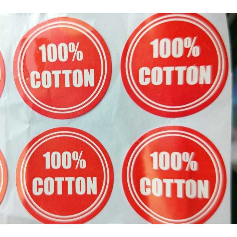 

Stiker 100% cotton (warna merah)