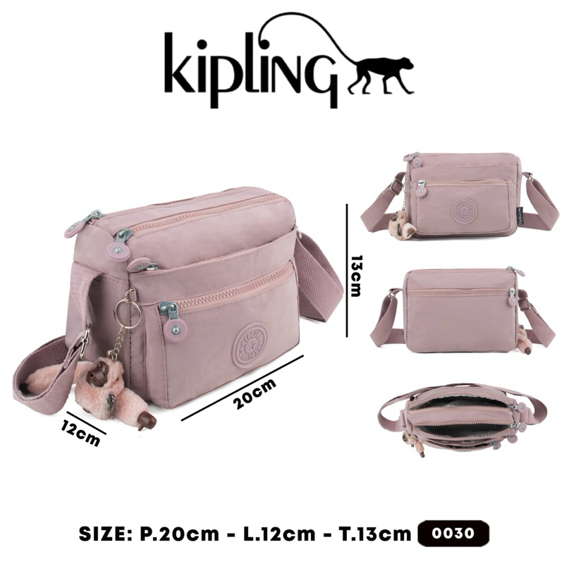 Tas selempang wanita 0030 // tas selempang bahu banyak ruang // tas selempang free gantungan