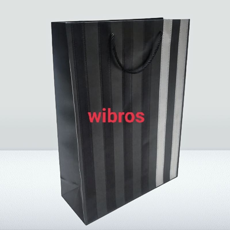 

Paperbag tas kado besar motif garis size 30x41 F0220