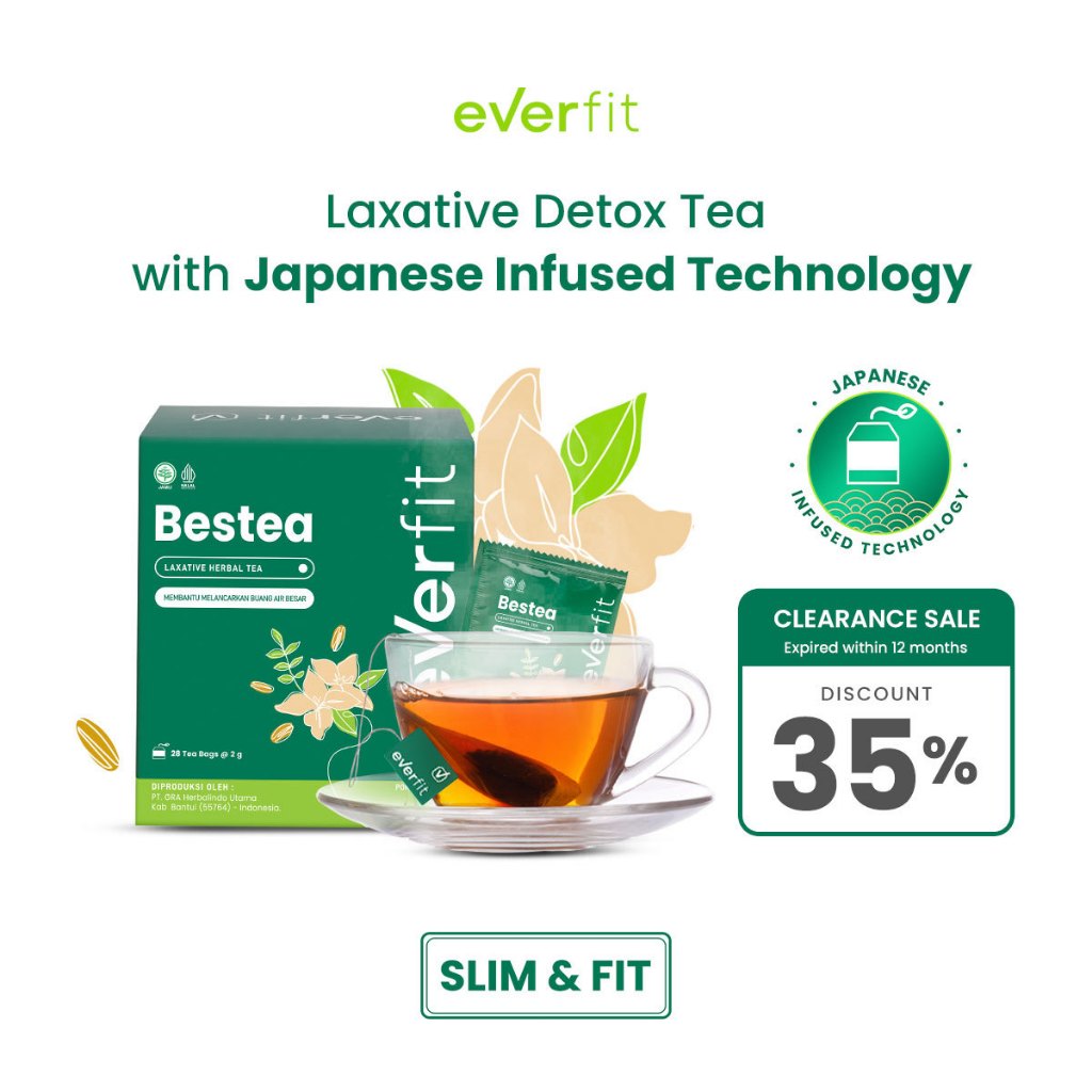 

[CLEARANCE SALE] Everfit Bestea Laxative Detox Tea Halal Tea Bags - Expired Date up to 12 months