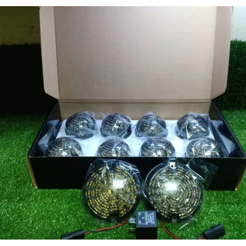 Lampu  Led Mobil Land Rover Defender Full Set 10pics.Lampu Led  Landrover Defender Lensa Smoke Full 