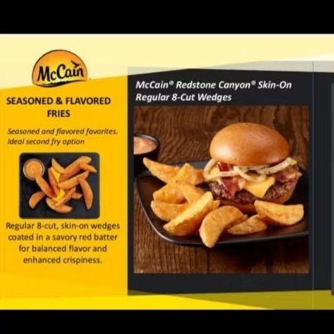 

McCain Spicy Wedges Kentang Goreng Berbumbu 1kg
