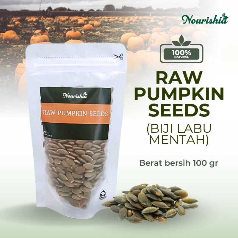 

raw pumpkin seeds 100gr / biji labu mentah 100gr