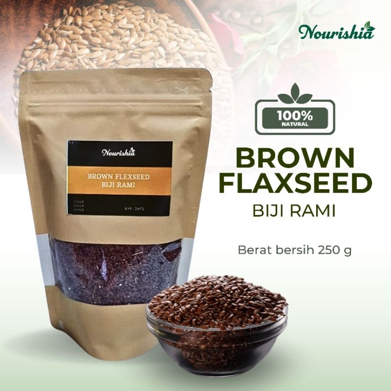 

Brown flaxseed 250gr Biji Rami 250gr