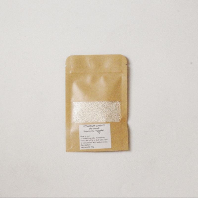 

PotassiumSorbateuntuk Stabilizer, repacked 15g